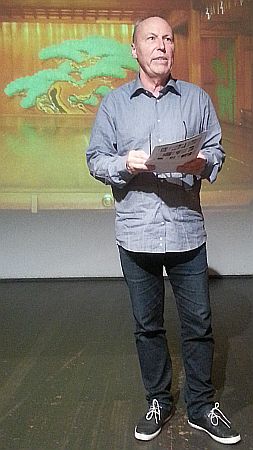 Theaterchef Axel Tangerding am 11.12.16 bei der Einführung zur NO-Trilogie